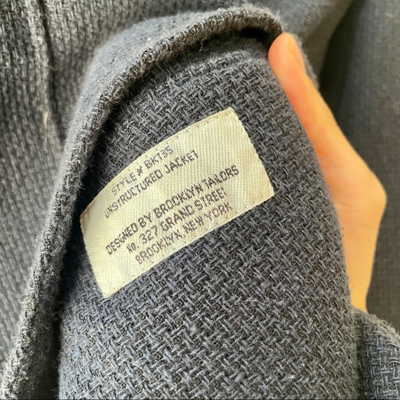 BROOKLYN TAILORS men’s BKT35 unstructured jacket, navy blue, size 2 (36) - Picture 5 of 7